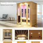 3 Person Infrared Sauna 0-5mG Ultra Low EMF Far Infrared Sauna - Image 5