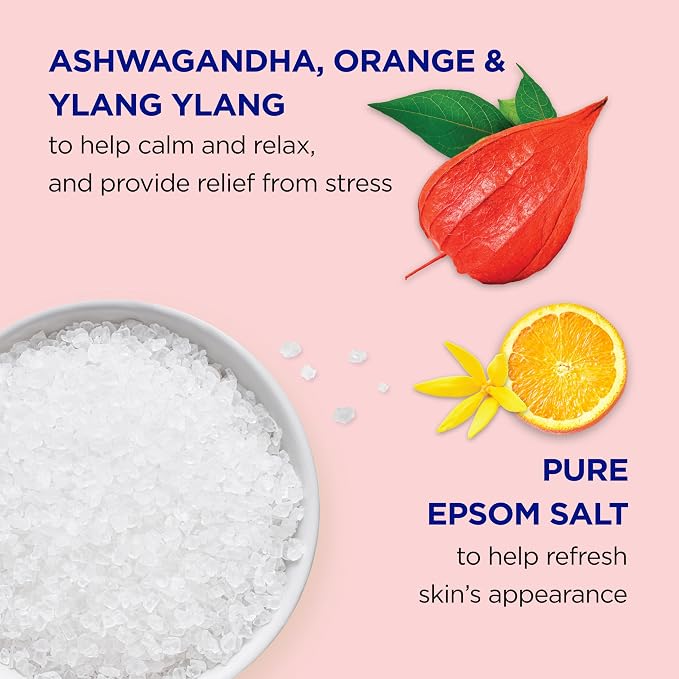Dr Teal's Epsom Salt Magnesium Soak, Ashwagandha & Essential Oils, 3 lbs - Image 6