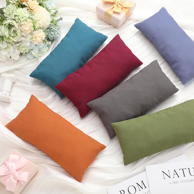 SmoothNovelty 6 Pack Washable Cotton Eye Pillow Case Removable Unscented - Image 5