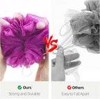 BTYMS Premium Mesh Poufs Bath Sponges Shower Loofahs Exfoliating Shower Puff - Image 4