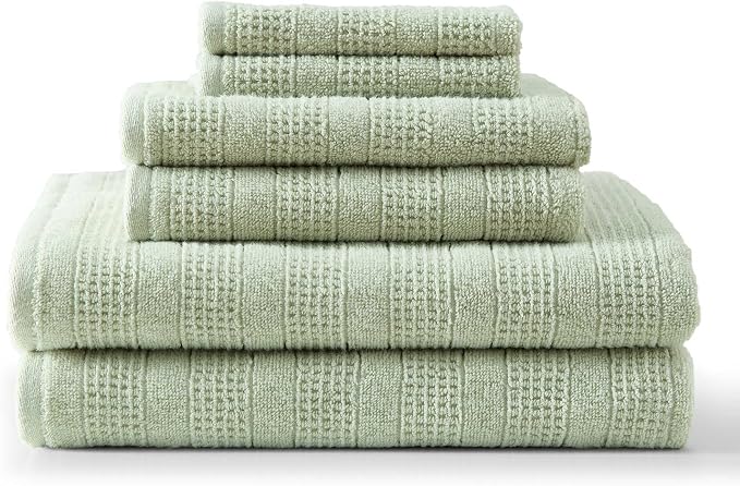 Martha Stewart - Bath Towels, Soft & Absorbent 100% Cotton Towels, Solid 500 GSM by MarthaStewart