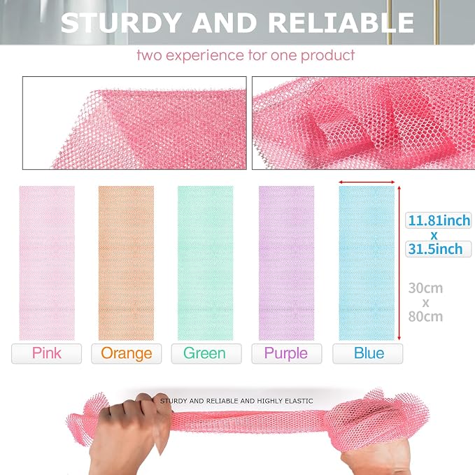 African Net Sponge for Deep Exfoliation –Authentic Exfoliating Washcloth - Image 2