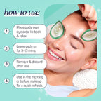 SpaLife Cooling Cucumber Eye Pads | Mothers Day Gifts & Korean Dark Circles & - Image 6