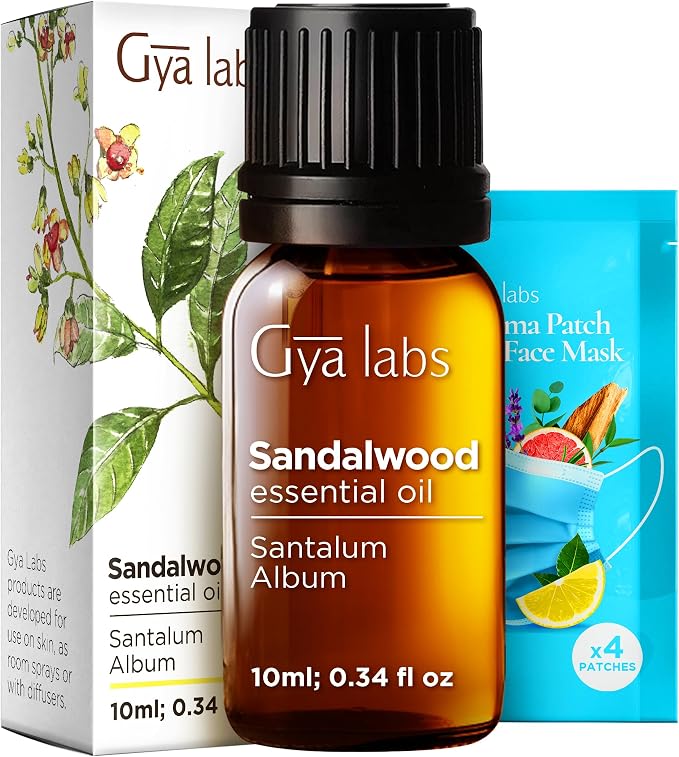 100% Pure Sandalwood Essential Oil by GyaLabs