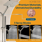 Filtered Shower Head with Handheld Spray Combo High Pressure Rain Shower Head - Image 4
