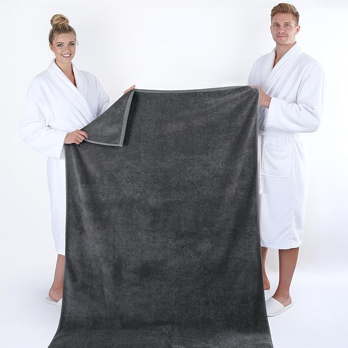 American Soft Linen 100% Cotton 600 GSM Turkish 40x80 Oversized Bath Towel Sheet - Image 5