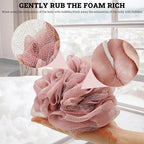 Loofah Charcoal Bath Shower Sponge Body Scrubber, 75g Exfoliate Mesh Pouf - Image 6