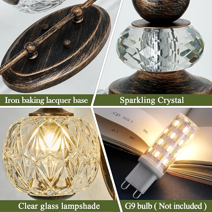 Piepooye Vintage Bronze Wall Sconce - Image 4
