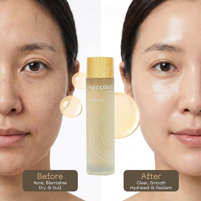 MAY COOP Raw Sauce Moisture Essence Toner | Korean Hydrating Face Toner - Image 4