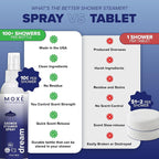 MOXĒ Dream Lavender & Chamomile Shower Steamer Spray, 100% Natural Certified - Image 4