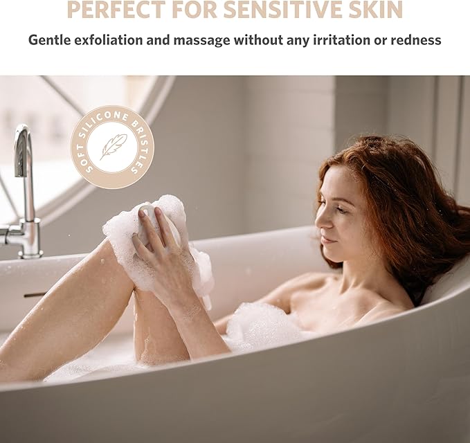 Sndyi Silicone Body Scrubber, Gentle Exfoliating Body Scrubber - Image 5