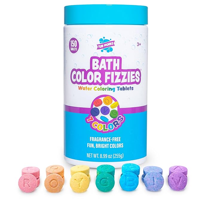 Tub Works® Bath Color Fizzies, Bath Color Tablets by TubWorks