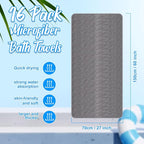 SmoothNovelty 16 Pack Microfiber Bath Towels Bulk 27'' x 60'' Oversized Size - Image 2