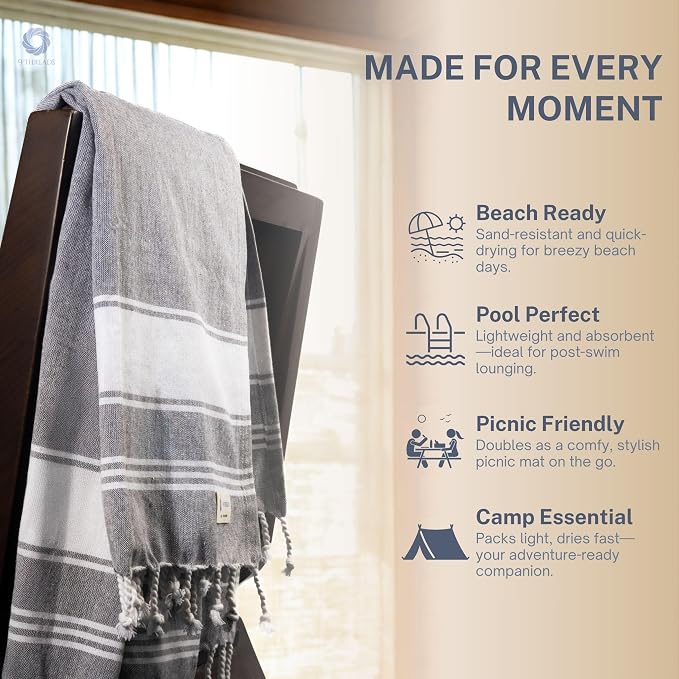 Cotton Turkish Beach Towel - Image 10