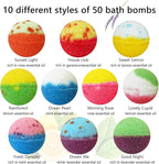 Bath Bombs Gift Set, 50 Handmade Bulk Bath Bombs - Image 2