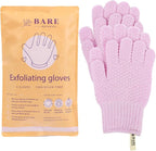 Bare Botanics 4 Pack Lavender Exfoliating Shower Gloves by BareBotanics