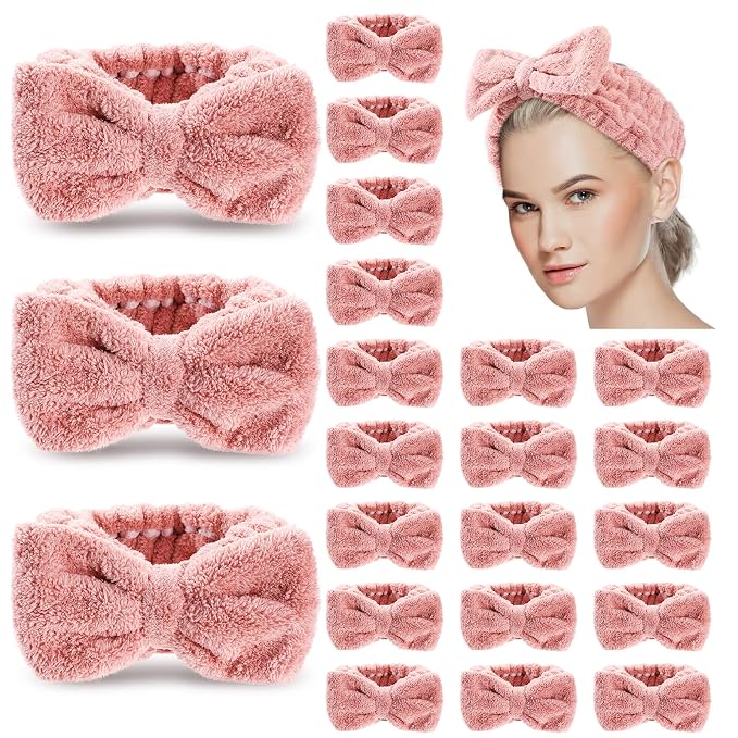 Yunlly 20 Pcs Spa Headband for Women 4 Inches Width Facial Makeup Hair Band by Yunlly