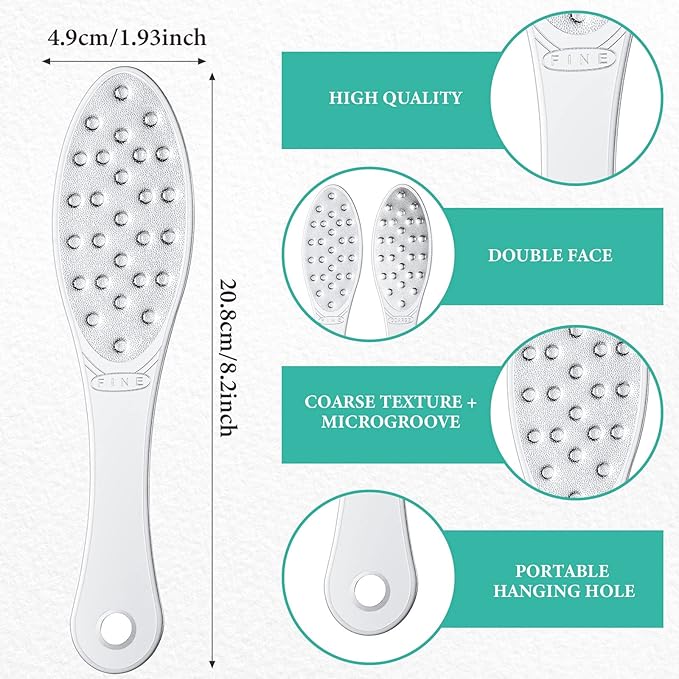1 Pcs Stainless Steel Foot File Callus Remover Double Sided Metal Foot Rasp - Image 2