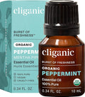Cliganic Organic Peppermint Essential Oil, 100% Pure Natural Undiluted by Cliganic