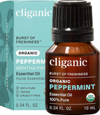 Cliganic Organic Peppermint Essential Oil, 100% Pure Natural Undiluted by Cliganic