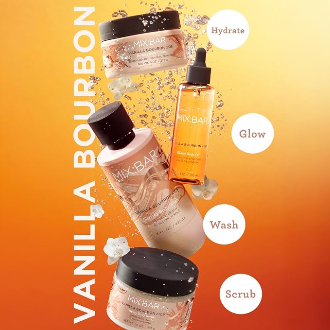 MIX:BAR Vanilla Bourbon Glowy Body Oil - Image 3