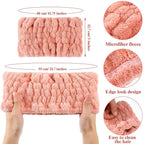 WILLBOND 6 Pieces Extra Wide Band 5 Inch Spa Facial Microfiber Headband Elastic - Image 4