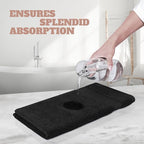 White Classic Wealuxe Black Washcloths 24 Pack - Image 5