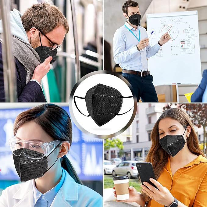 BLScode KN95 Face Mask 60 Pack, Individually Wrapped 5-Layer face Masks - Image 9
