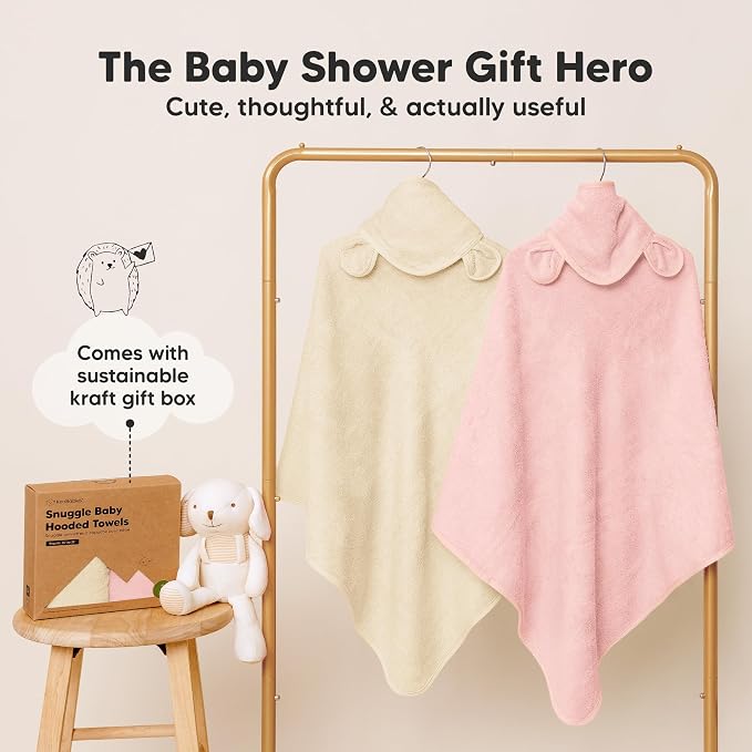 KeaBabies 2-Pack Hooded Baby Towels - Image 8
