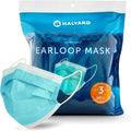 HALYARD FLUIDSHIELD level 3 Disposable Procedure Mask w/SO SOFT Lining/Earloops by HALYARD