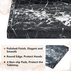 Real Natural Marble Tray for Bathroom, Kitchen and Desktop, Rectangle Genuine - Image 3
