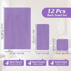 Gilprop 12 Pcs Soft Bath Towels Set - Image 2