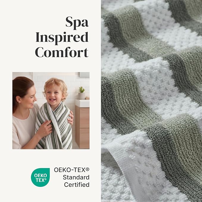 Modern Threads Pax 6-Piece Reversible Yarn Dyed Jacquard Towel Set - Image 4
