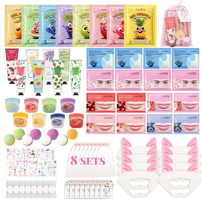 90PCS Spa Party Supplies for Girls, Sleepover Party Supplies for Girls by Unknown