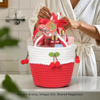 Spa Gifts for Women, Cherry & Berry Spa Gift Set for Teenage Tote Bag, Shower - Image 8