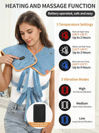 Vofuoti Heating Pad for Neck and Shoulders, 12V Portable Cordless Heating Pads - Image 4