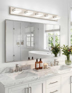 VOLISUN Modern Bathroom Vanity Light Fixtures, Brushed Nickel LED Bathroom - Image 3