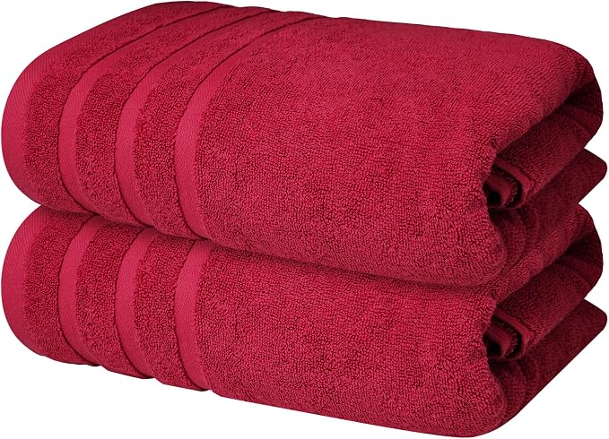 Infinitee Xclusives 100% Cotton Luxury Bath Towels Set of 2 by InfiniteeXclusives