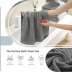 Hailea 18 Piece Family Bath Towel Set Include 6 Bath Towels, 6 Hand Towels and - Image 6