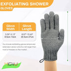 MIG4U Shower Exfoliating Scrub Gloves, Bathing Gloves Body Wash Dead Skin - Image 6