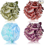 Yoget Bath Loofah Sponge, 4 Color 60G Loofah Exfoliating Body Scrubber by EasyYourLifeFromHere