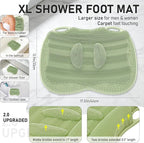 XL Shower Foot Scrubber Mat, Silicone Feet Massage Cleaner Dead Skin Toes Clean - Image 2