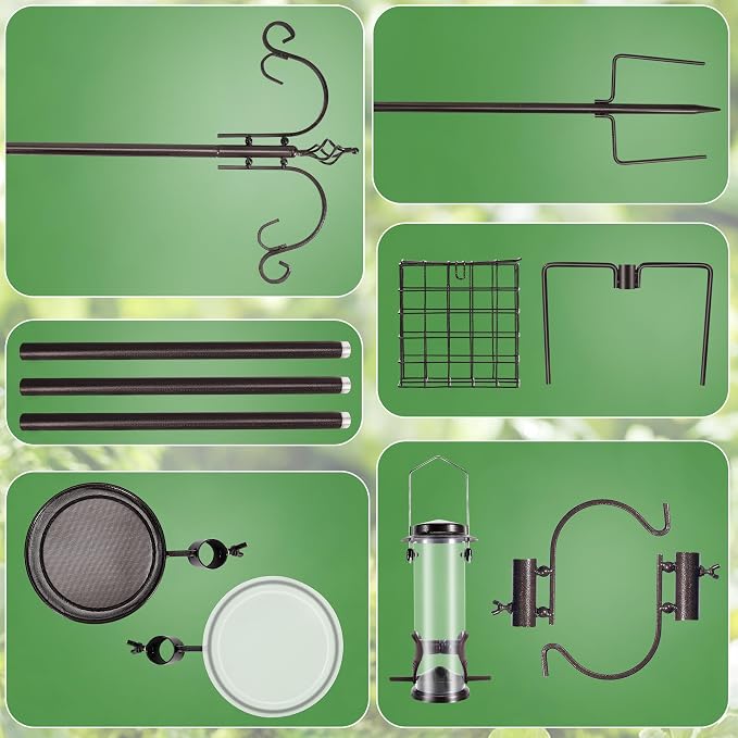 YINGYM Bird Feeding Station Kit, 87 Inches Bird Feeder Pole - Image 5