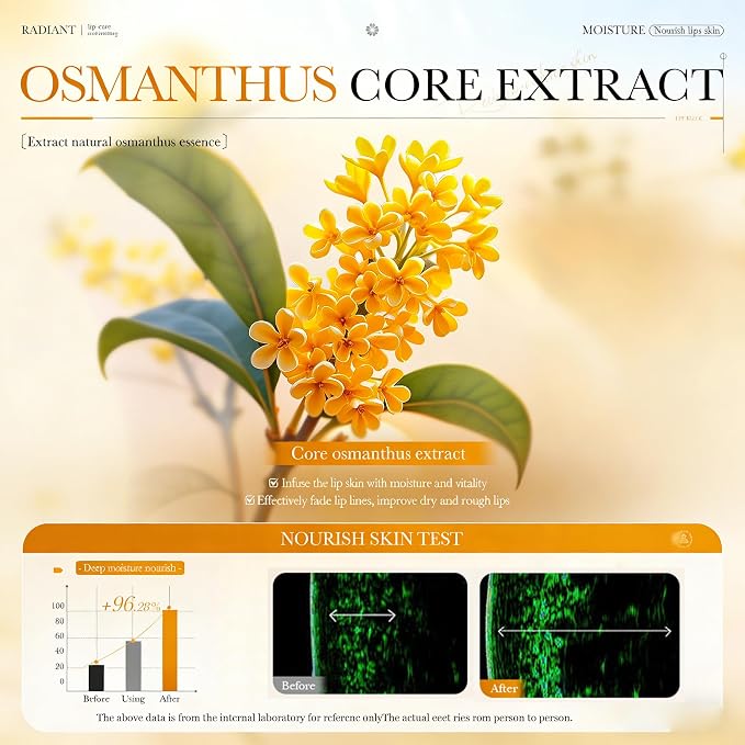 AKARY 10Pcs Osmanthus Nourish & Tender Lip Mask, Radiant & Tender, Smoothing - Image 3