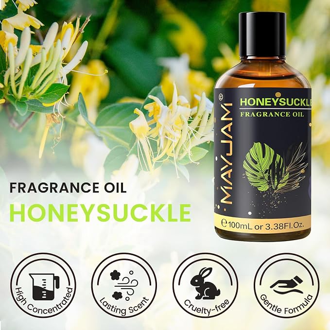 MAYJAM 100ML/3.38FL.OZ Honeysuckle Fragrance Oils - Image 2