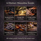 Candles for Men, 6 Pack Soy Wax Gift Set, 300H Long Lasting Home Fragrance - Image 3