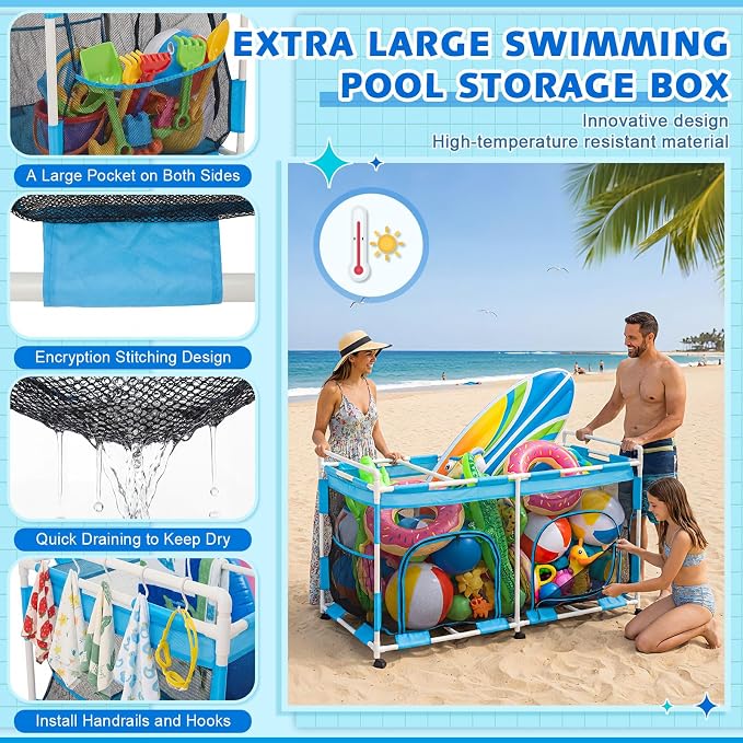 Briwooody 333 Gallon Pool Float Storage, Beach Balls - Image 3