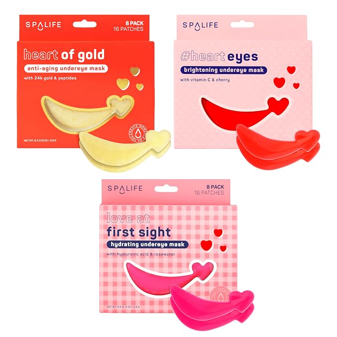 SpaLife Heart-Shaped Hydrogel Undereye Mask | Anti-Aging & Hydrating Hydrogel by SpaLife