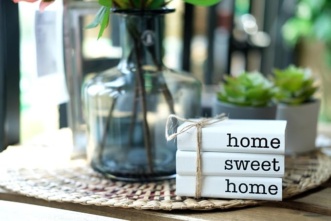 LIVDUCOT Farmhouse Mini White Decorative Books - Image 7
