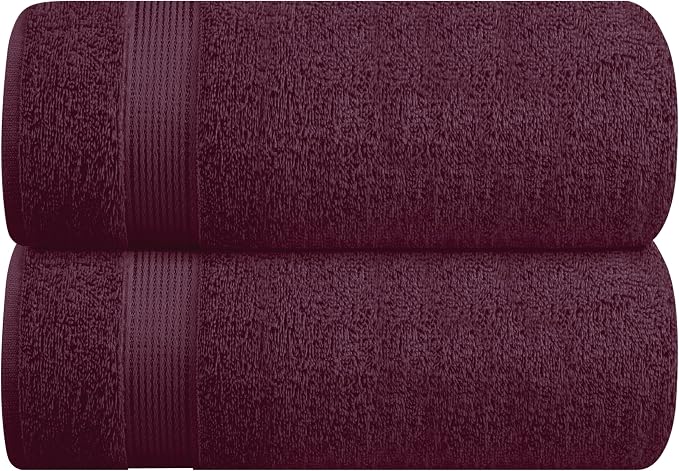 Belizzi Home Cotton 2 Pack Oversized Bath Sheet 35x70, Large Bath Sheet by Unknown